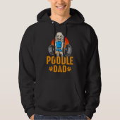 Mannen Cute Poodle Pap Poodle Dog Hoodie (Voorkant)