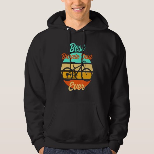 Mannen cyclist Papa Father Vaderdag Downhill Ebi Hoodie (Voorkant)
