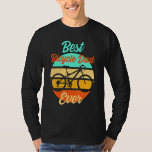 Mannen cyclist Papa Father Vaderdag Downhill Ebi T-shirt