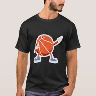 Mannen dabing-honkbaldanseringsspel bij schoen t-shirt