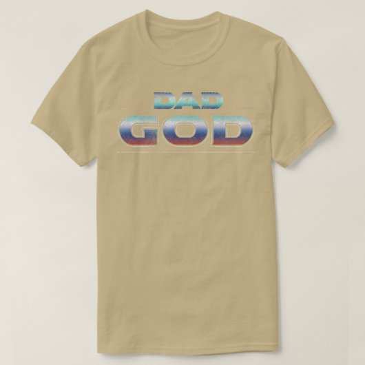 Mannen DAD GING NAAR EEN SAD GOD, maar EEN DAD GOD T-shirt (Design voorkant)