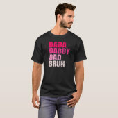 Mannen dada papa Bruh die van de Jongens houdt T-shirt (Voorkant volledig)