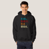 Mannen Dada Papa Bruh Hoodie (Voorkant volledig)