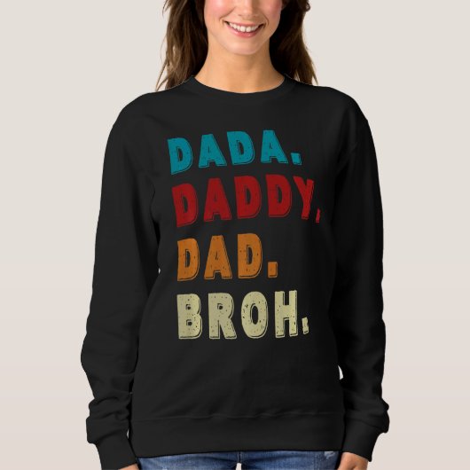 Mannen Dada Papa Bruh Trui (Voorkant)