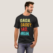 Mannen Dada Papa Pap Bruh Vaders Dag Vader T-shirt (Voorkant volledig)