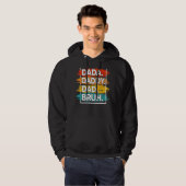 Mannen Dada papa Papa Bruh Pap 24 Hoodie (Voorkant volledig)