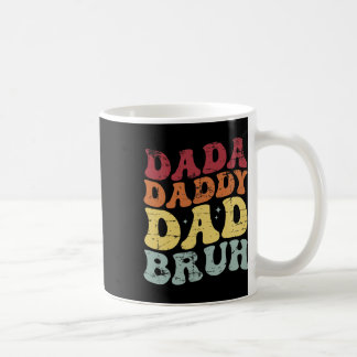 Mannen Dada Papa Vader Bruh Vaderdag Vintage Grapp Koffiemok