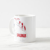 Mannen Dadasaurus Dinosaur papa Rex American Fl Koffiemok (Voorkant links)