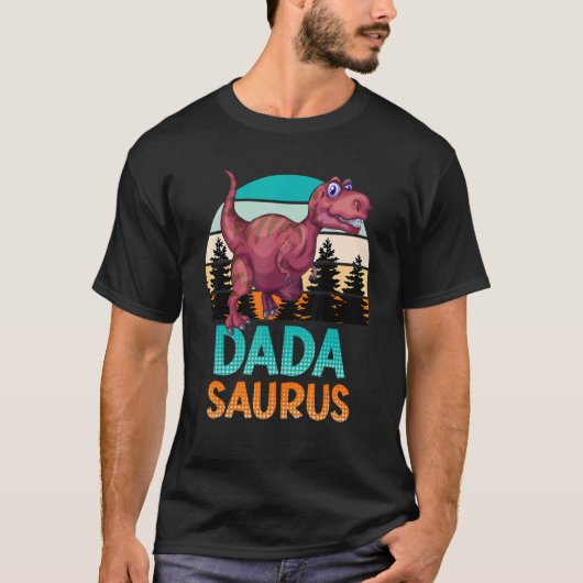 Mannen dadasaurus papasaurus papa 1 t-shirt (Voorkant)