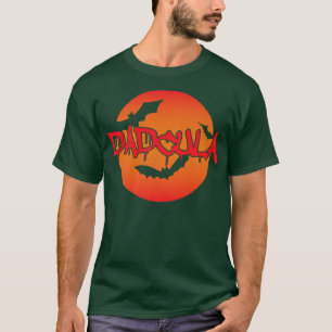 Mannen Dadcula Funny Halloween Party Dad Costume T-shirt