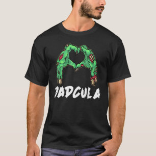 Mannen Dadcula Lazy Halloween Costume Pun Monster  T-shirt