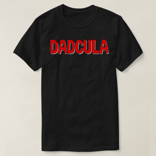 Mannen Dadcula Papa Halloween Pap Vampire T-shirt (Design voorkant)