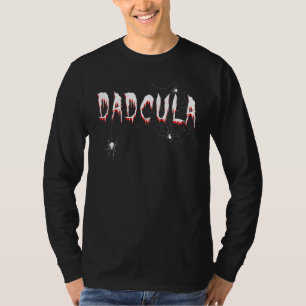 Mannen Dadcula Vampires Cool Fun Dad Father Ha T-shirt