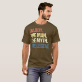 Mannen DADDY HET MAN DE MYTH DE LEGEND Mannen VOOR T-shirt (Voorkant volledig)