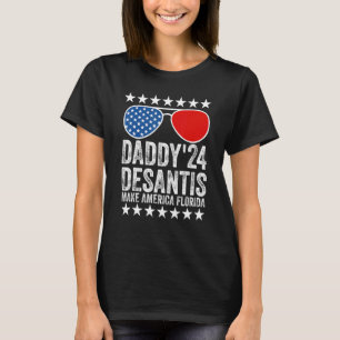 Mannen Daddys 24 Desantis Make America Florida Usa T-shirt