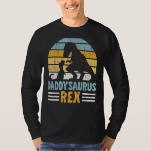 Mannen Daddysaurus Rex Fatherhood Beste vader ooit T-shirt