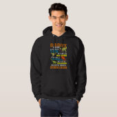 Mannen Daddysaurus T Rex Dinosaur Dad Saurus Famil Hoodie (Voorkant volledig)