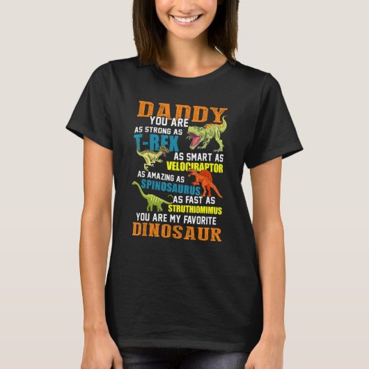 Mannen Daddysaurus T Rex Dinosaur Dad Saurus Famil T-shirt (Voorkant)