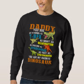 Mannen Daddysaurus T Rex Dinosaur Dad Saurus Famil Trui (Voorkant)