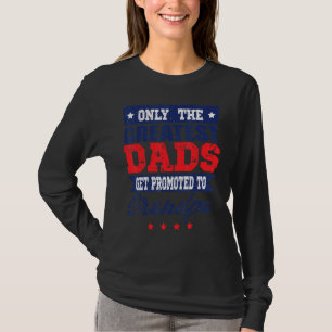 Mannen Dads krijgen promotie naar opa vader" T-shirt