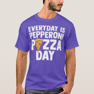 Mannen dag is Pepperoni Pizza dag houdt van Italia T-shirt