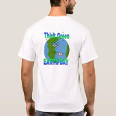 Mannen Dag van de Aarde T-shirt (Achterkant)