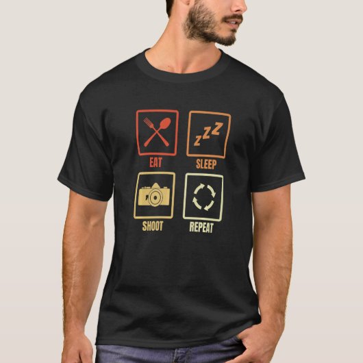 Mannen dagelijkse Routine Fotografie Fotografie Ca T-shirt (Voorkant)