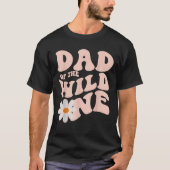 Mannen Daisy Birthday Pap Wild One Boho Daisy 1st  T-shirt (Voorkant)
