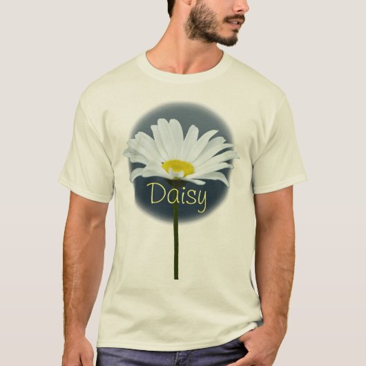 Mannen Daisy T-shirt Biologisch op maat Daisy Shir (Voorkant)