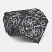 Mannen Damask Stropdas (Opgerold)