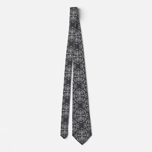 Mannen Damask Stropdas (Achterkant)