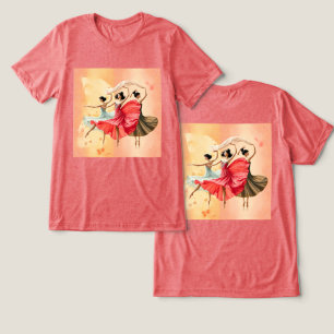 Mannen dames Dancing Triblend T-Shirt