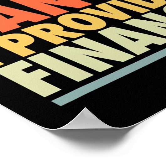 Mannen dance Dad Funny Dancer Father Finance Joke Poster (Hoek)