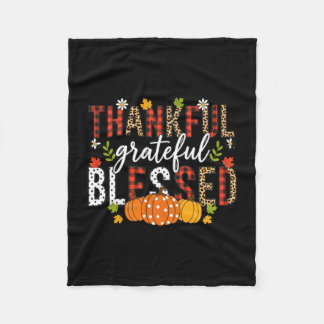 Mannen dankbaar gezegend gelukkig thanksgiving fleece deken