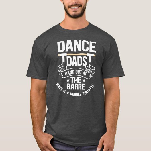 Mannen dans hangen aan de rand om het een t-shirt (Voorkant)