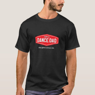 Mannen dans pap Funny Dancer Father Dancing Joke T-shirt