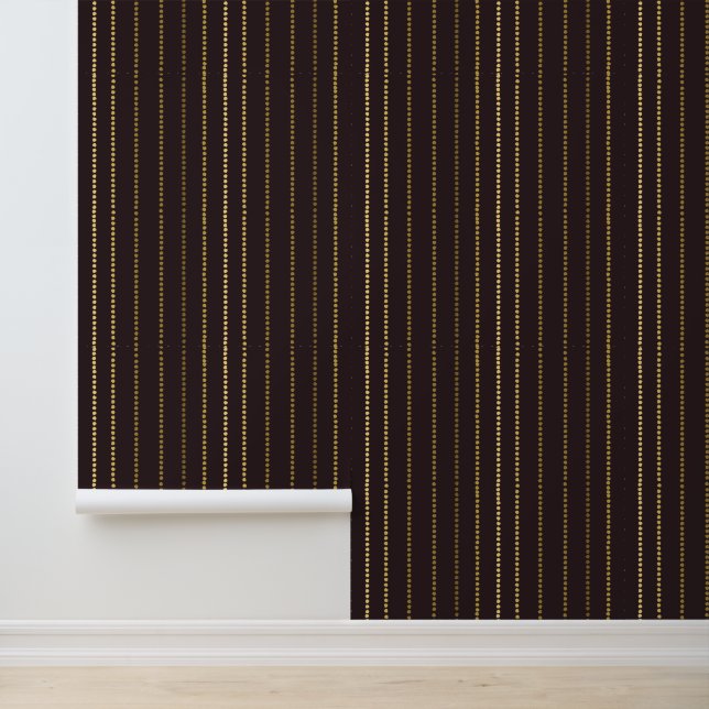 Mannen Dark Polkadot Gestreept Behang (Applicatie)