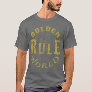 Mannen Dark T-Shirt  Golden Rule De wereld