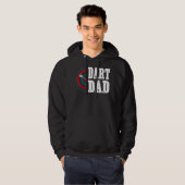 Mannen Dart Dad Darts Player Father Dartboard Hoodie (Voorkant volledig)