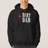 Mannen Dart Dad Darts Player Father Dartboard Hoodie (Voorkant)