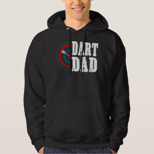 Mannen Dart Dad Darts Player Father Dartboard Hoodie