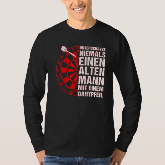 Mannen Dart Gezegde Dart Player opa T-shirt (Voorkant)