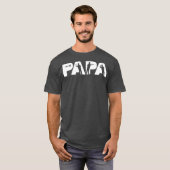 Mannen dart papa dart vader vaders dag cadeau t-shirt (Voorkant volledig)