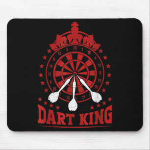 Mannen Dart Player Cool citeert de koning der kuns Muismat