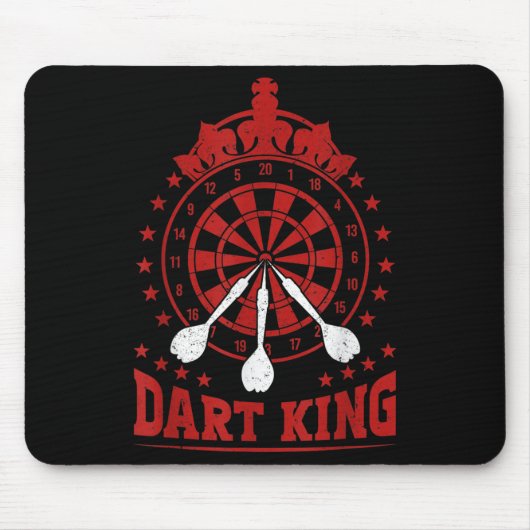 Mannen Dart Player Cool citeert de koning der kuns Muismat (Voorkant)