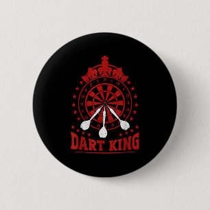 Mannen Dart Player Cool citeert de koning der kuns Ronde Button 5,7 Cm