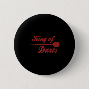 Mannen Dart Player Cool citeert de koning der kuns Ronde Button 5,7 Cm