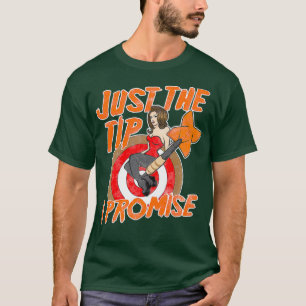 Mannen dart speler gewoon de tip grappig team Shir T-shirt
