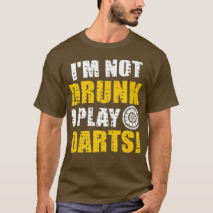Mannen dart speler grappig shirt cool team geschen