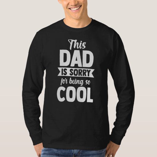 Mannen dat deze vader spijt heeft van zo'n coole v t-shirt (Voorkant)